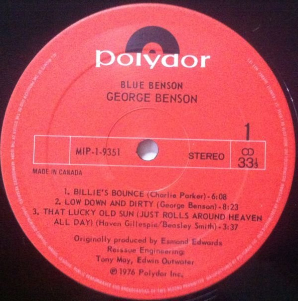 George Benson - Blue Benson [Vinyl] | Polydor (MIP-1-9351) - 3