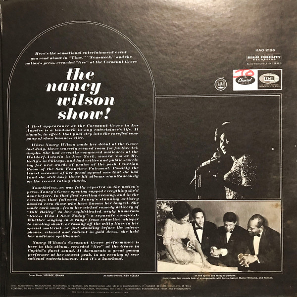 Nancy Wilson - The Nancy Wilson Show! | Capitol Records (KAO 2136) - 3 Nancy Wilson - The Nancy Wilson Show! | Capitol Records (KAO 2136) - 3
