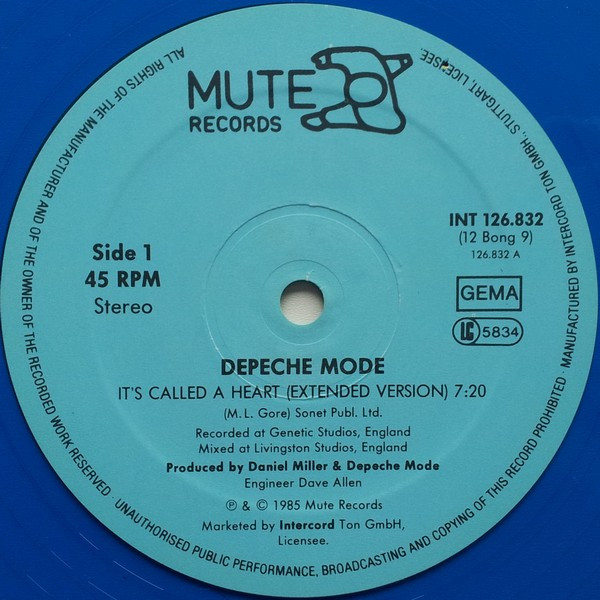 Depeche Mode - It's Called A Heart (Extended) | Mute (INT 126.832) - 3 Depeche Mode - It's Called A Heart (Extended) | Mute (INT 126.832) - 3