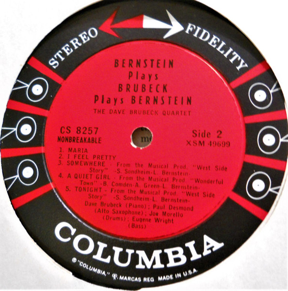 The Dave Brubeck Quartet - Bernstein Plays Brubeck Plays Bernstein | Columbia (CS 8257) - 4 The Dave Brubeck Quartet - Bernstein Plays Brubeck Plays Bernstein | Columbia (CS 8257) - 4