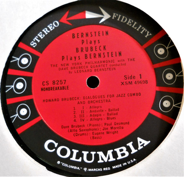 The Dave Brubeck Quartet - Bernstein Plays Brubeck Plays Bernstein | Columbia (CS 8257) - 3 The Dave Brubeck Quartet - Bernstein Plays Brubeck Plays Bernstein | Columbia (CS 8257) - 3