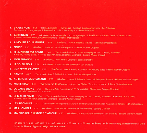 Barbara - Vol.1 | Universal (826 715-2) - 3