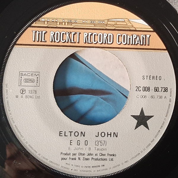 Elton John - Ego | The Rocket Record Company (2C 008 - 60.738) - 3