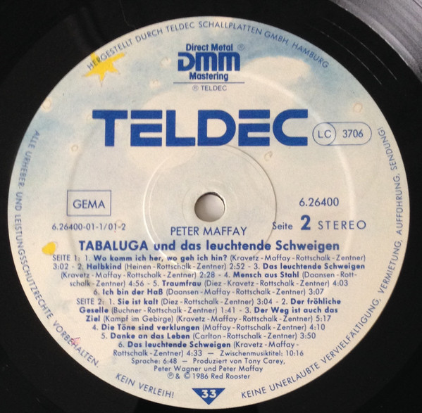 Peter Maffay - Tabaluga Und Das Leuchtende Schweigen | TELDEC (6.26400) - 4