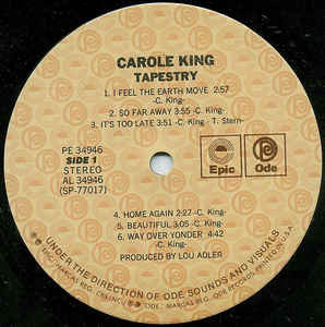Carole King - Tapestry | Ode Records (PE 34946) - 3 Carole King - Tapestry | Ode Records (PE 34946) - 3