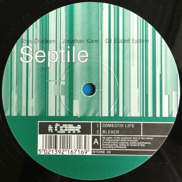 Rhys Chatham / Jonathan Kane / DJ Elated System - Septile | Ntone (NTONE 28) - 3