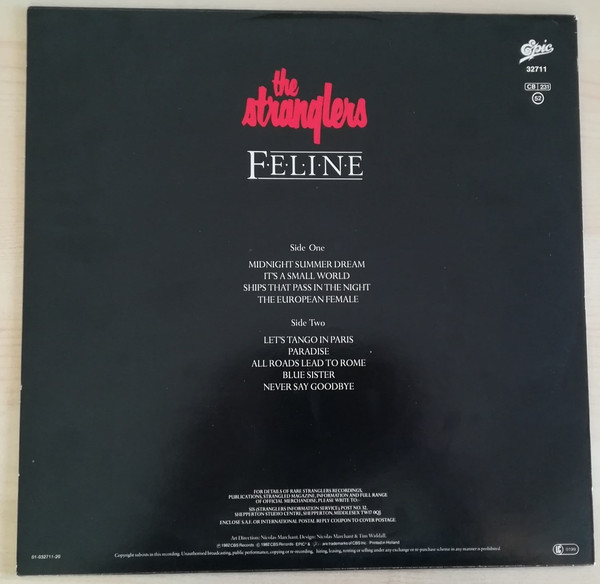 The Stranglers - Feline | Epic (EPC 32711) - 2 The Stranglers - Feline | Epic (EPC 32711) - 2