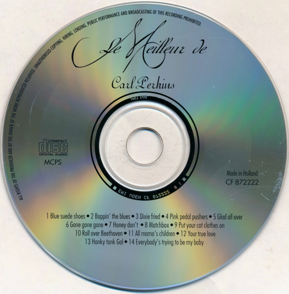 Carl Perkins - Le Meilleur de Carl Perkins | Les Meilleurs (CF 872222) - 3