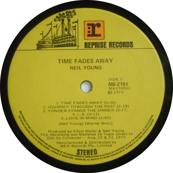 Neil Young - Time Fades Away | Reprise Records (MS 2151) - main