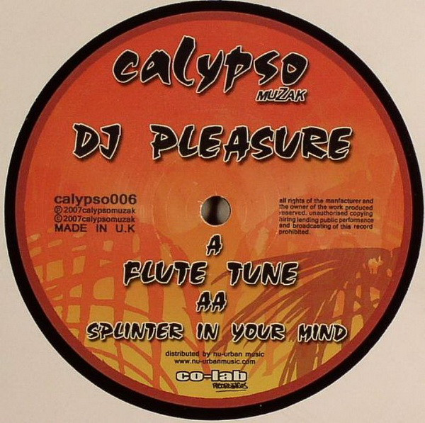 DJ Pleasure - Flute Tune / Splinter In Your Mind | Calypso Muzak (calypso006) - 2