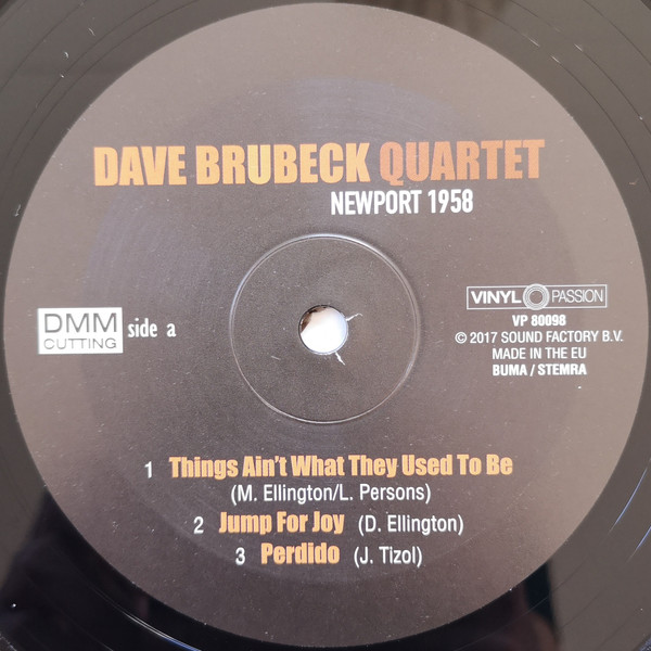 The Dave Brubeck Quartet - Newport 1958 | Vinyl Passion (VP 80098) - 3
