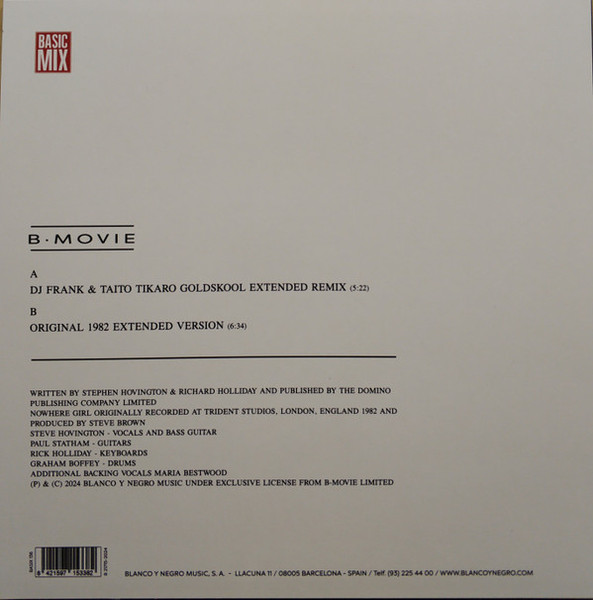 B-Movie - Nowhere Girl | Basic Mix (Basix136) - 2