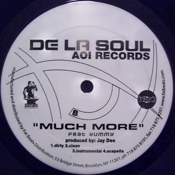 De La Soul - Shoomp b/w Much More | AOI Records (AOI8001) - 3