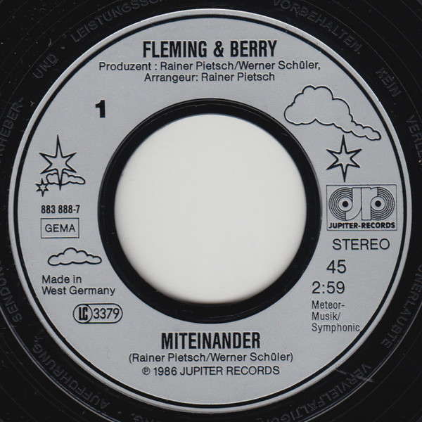 Joy Fleming & Marc Berry - Miteinander | Jupiter Records (883 888-7) - 3