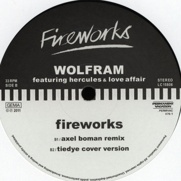 Wolfram Featuring Hercules & Love Affair - Fireworks | Permanent Vacation (PERMVAC 076-1) - 4 Wolfram Featuring Hercules & Love Affair - Fireworks | Permanent Vacation (PERMVAC 076-1) - 4