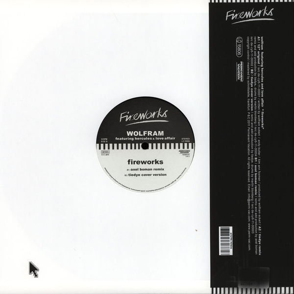 Wolfram Featuring Hercules & Love Affair - Fireworks | Permanent Vacation (PERMVAC 076-1) - 2 Wolfram Featuring Hercules & Love Affair - Fireworks | Permanent Vacation (PERMVAC 076-1) - 2