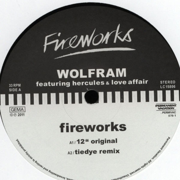 Wolfram Featuring Hercules & Love Affair - Fireworks | Permanent Vacation (PERMVAC 076-1) - 3 Wolfram Featuring Hercules & Love Affair - Fireworks | Permanent Vacation (PERMVAC 076-1) - 3