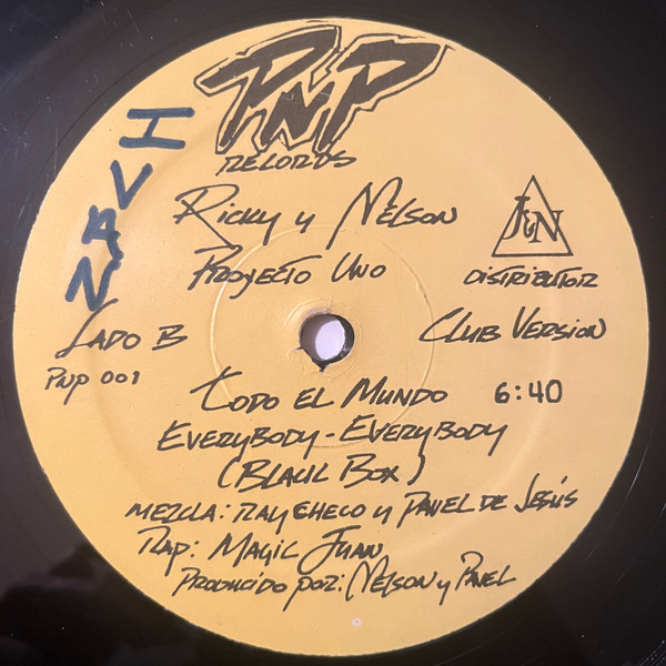 Rick Echavarría Y Nelson Zapata , Proyecto Uno - Todo El Mundo (Everybody Everybody) | PNP Records (PNP 001) - 2 Rick Echavarría Y Nelson Zapata , Proyecto Uno - Todo El Mundo (Everybody Everybody) | PNP Records (PNP 001) - 2
