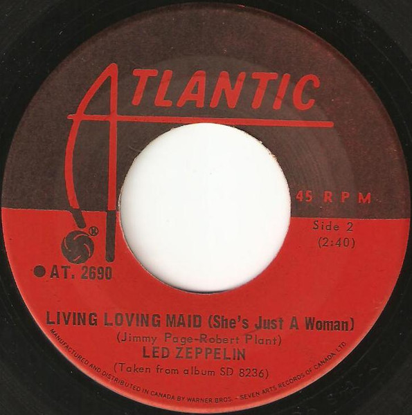 Led Zeppelin - Whole Lotta Love (7") [Vinyl] | Atlantic (AT. 2690) - 2