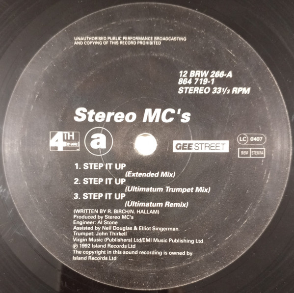 Stereo MC's - Step It Up | 4th & Broadway (12 BRW 266) - 4
