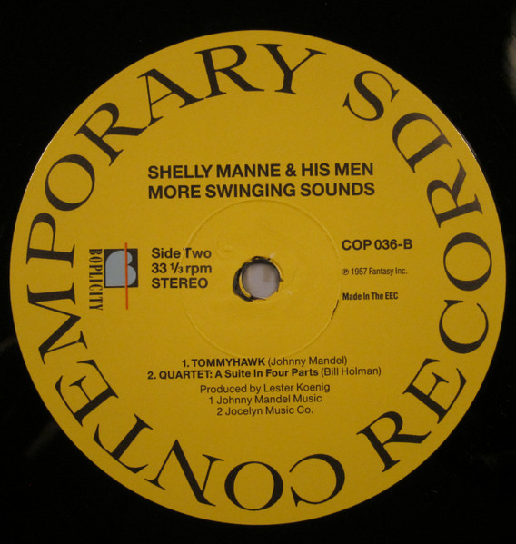 Shelly Manne & His Men - More Swinging Sounds | Boplicity Records (COP 036) - 4