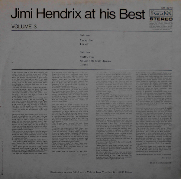 Jimi Hendrix - Jimi Hendrix At His Best (Volume 3) | Joker (SM 3273) - 2