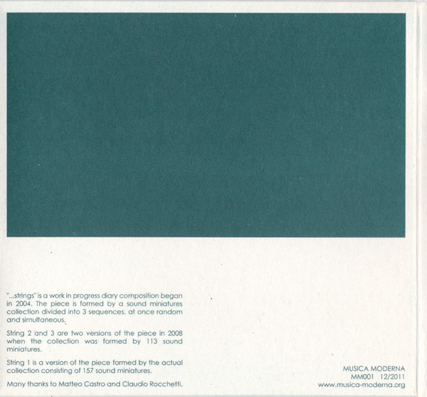 Stefano Pilia - Strings | Musica Moderna (MM001) - 3