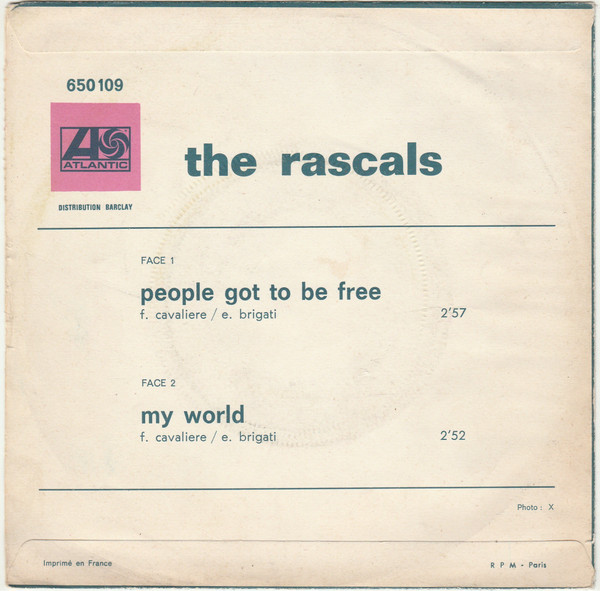 The Rascals - People Got To Be Free | Atlantic (650 109) - 2