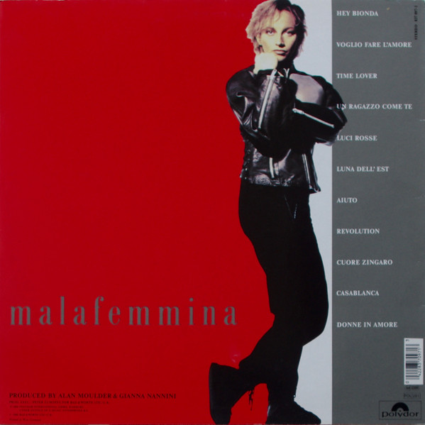 Gianna Nannini - Malafemmina | Polydor (837 097-1) - 2