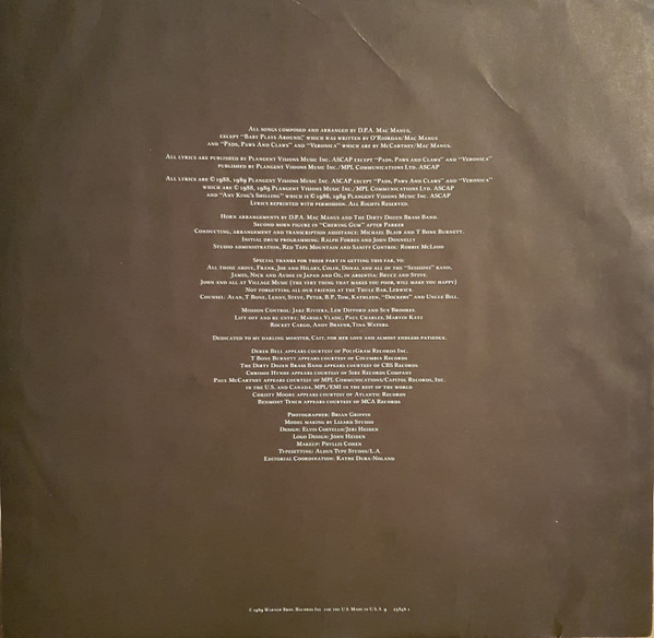 Elvis Costello - Spike | Warner Bros. Records (1-25848) - 3 Elvis Costello - Spike | Warner Bros. Records (1-25848) - 3