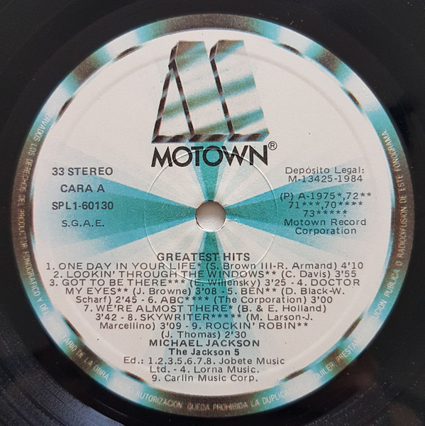 Michael Jackson Plus The Jackson 5 - 18 Greatest Hits = 18 Grandes Exitos | Motown (SPL1-60130) - 3