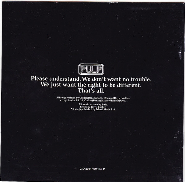 Pulp - Different Class | Island Records (CID 8041) - 2