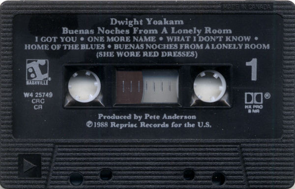 Dwight Yoakam - Buenas Noches From A Lonely Room | Reprise Records (W4-25749) - 3 Dwight Yoakam - Buenas Noches From A Lonely Room | Reprise Records (W4-25749) - 3