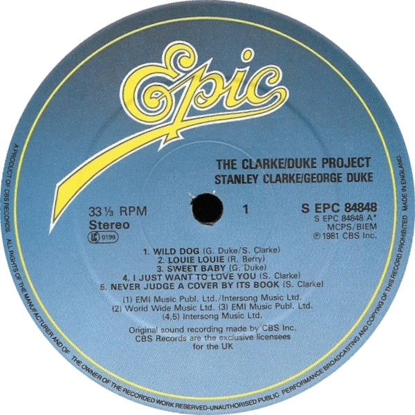Stanley Clarke/George Duke - The Clarke / Duke Project | Epic (S EPC 84848) - 3