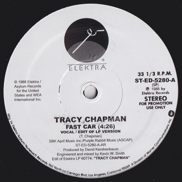 Tracy Chapman - Fast Car | Elektra (ST-ED-5280)