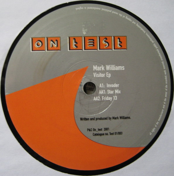 Mark Williams - Visitor EP | On Test (Test 01/003)