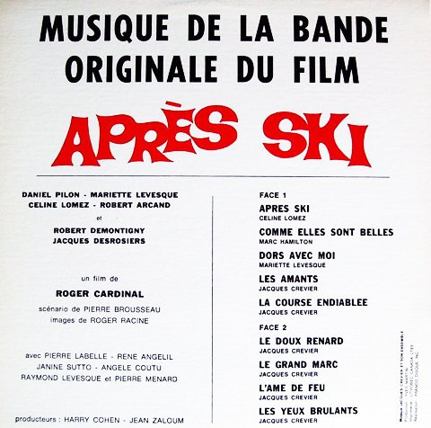 Various - Après Ski  (Musique De La Bande Originale Du Film) [Vinyl] | Trans-Canada International (TSF 1434) - 2