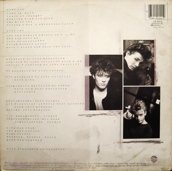 a-ha - Hunting High And Low | Warner Bros. Records (925 300-1) - 2 a-ha - Hunting High And Low | Warner Bros. Records (925 300-1) - 2