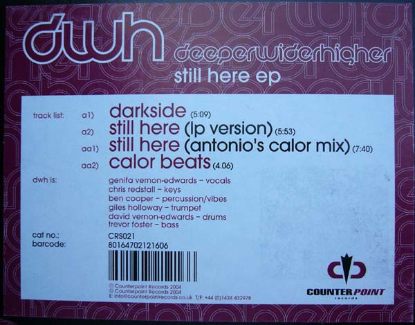 DWH / DWH - Still Here EP | Counterpoint Records (CRS021) - 2