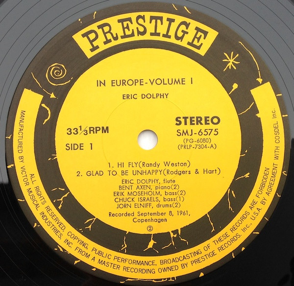 Eric Dolphy - In Europe, Vol. 1 | Prestige (SMJ-6575) - 4