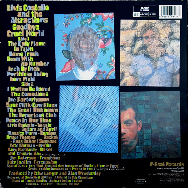 Elvis Costello & The Attractions - Goodbye Cruel World | F-Beat Records (ZL70317) - 2 Elvis Costello & The Attractions - Goodbye Cruel World | F-Beat Records (ZL70317) - 2