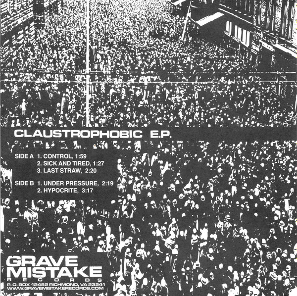 Nightstick Justice - Claustrophobic E.P. | Grave Mistake Records (No. 23) - 2 Nightstick Justice - Claustrophobic E.P. | Grave Mistake Records (No. 23) - 2