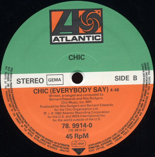 Chic - Hangin' | Atlantic (78.9914-0) - 3