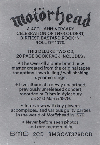 Motörhead - Overkill | Murder One (BMGCAT379DCD) - 3