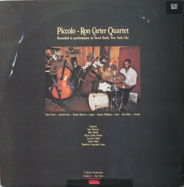 Ron Carter Quartet - Piccolo | Milestone (68.121) - 2 Ron Carter Quartet - Piccolo | Milestone (68.121) - 2