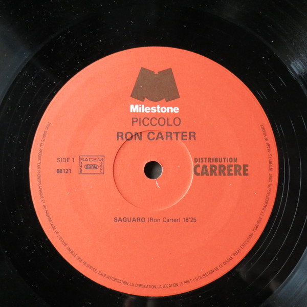 Ron Carter Quartet - Piccolo | Milestone (68.121) - 3 Ron Carter Quartet - Piccolo | Milestone (68.121) - 3