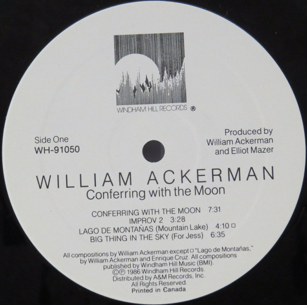 William Ackerman - Conferring With The Moon [Vinyl] | Windham Hill Records (WH 91050) - 3