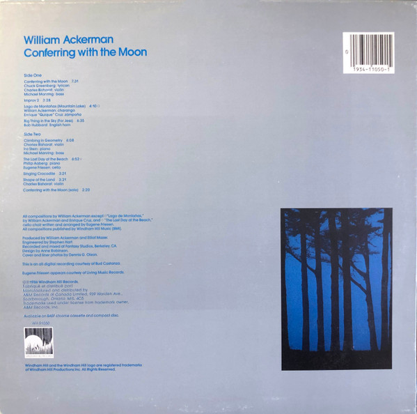 William Ackerman - Conferring With The Moon [Vinyl] | Windham Hill Records (WH 91050) - 2
