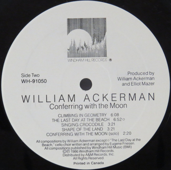 William Ackerman - Conferring With The Moon [Vinyl] | Windham Hill Records (WH 91050) - 4