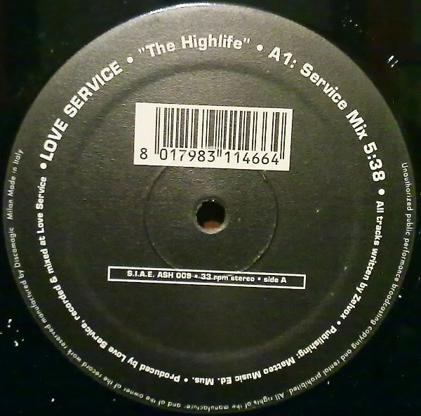 Love Service - Highlife | Ash Records (ASH 008) - main